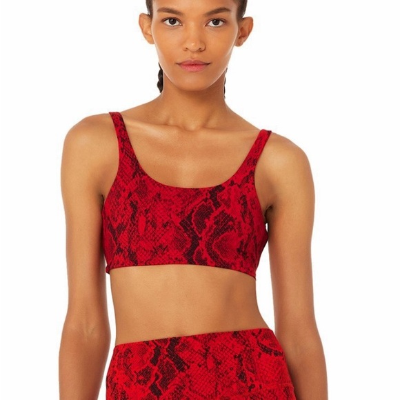 ALO Yoga Tops - Alo Red Vapor Crop